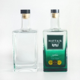 700ml glass bottle for vodka, tequila, gin, whiskey and other alcohol packaging