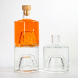 750ml glass bottle for vodka, tequila, gin, whiskey and other alcohol packaging