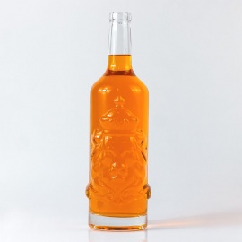 500ml glass bottle for vodka, tequila, gin, whiskey and other alcohol packaging