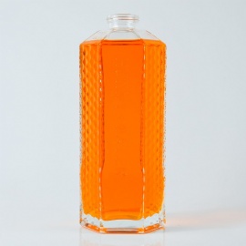 750ml glass bottle for vodka, tequila, gin, whiskey and other alcohol packaging