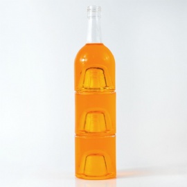 250ml glass bottle for vodka, tequila, gin, whiskey and other alcohol packaging