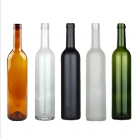 750ml glass bottle for vodka, tequila, gin, whiskey and other alcohol packaging