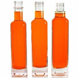 250ml glass bottle for vodka, tequila, gin, whiskey and other alcohol packaging