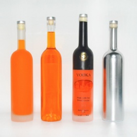 750ml glass bottle for vodka, tequila, gin, whiskey and other alcohol packaging